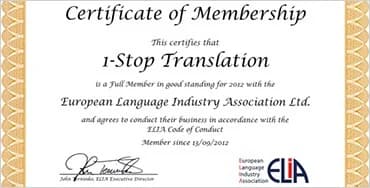 ELIA Membership 2012